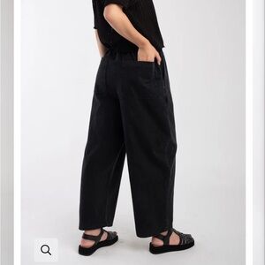 Micaela Greg Barrel pant in washed black